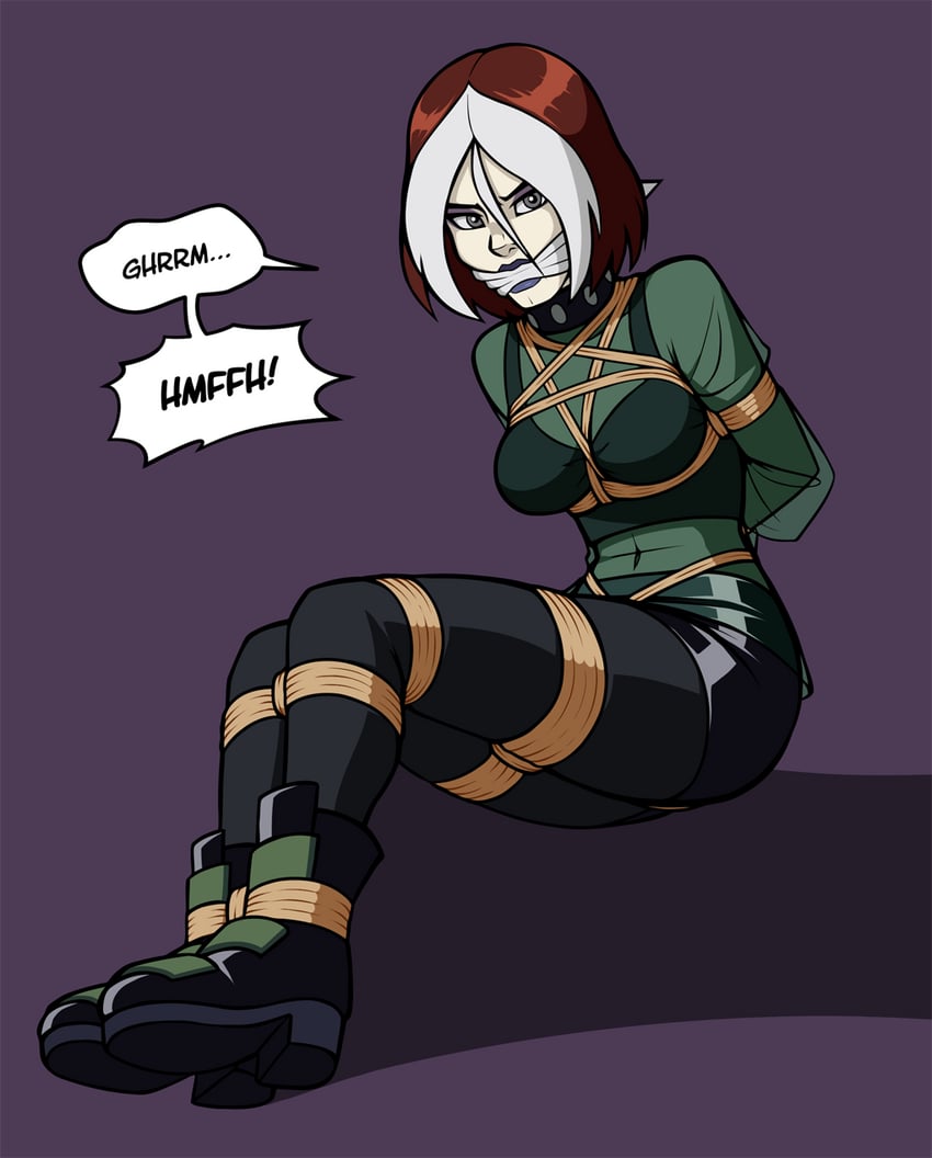 rogue (marvel and 2 more) drawn by wossarem