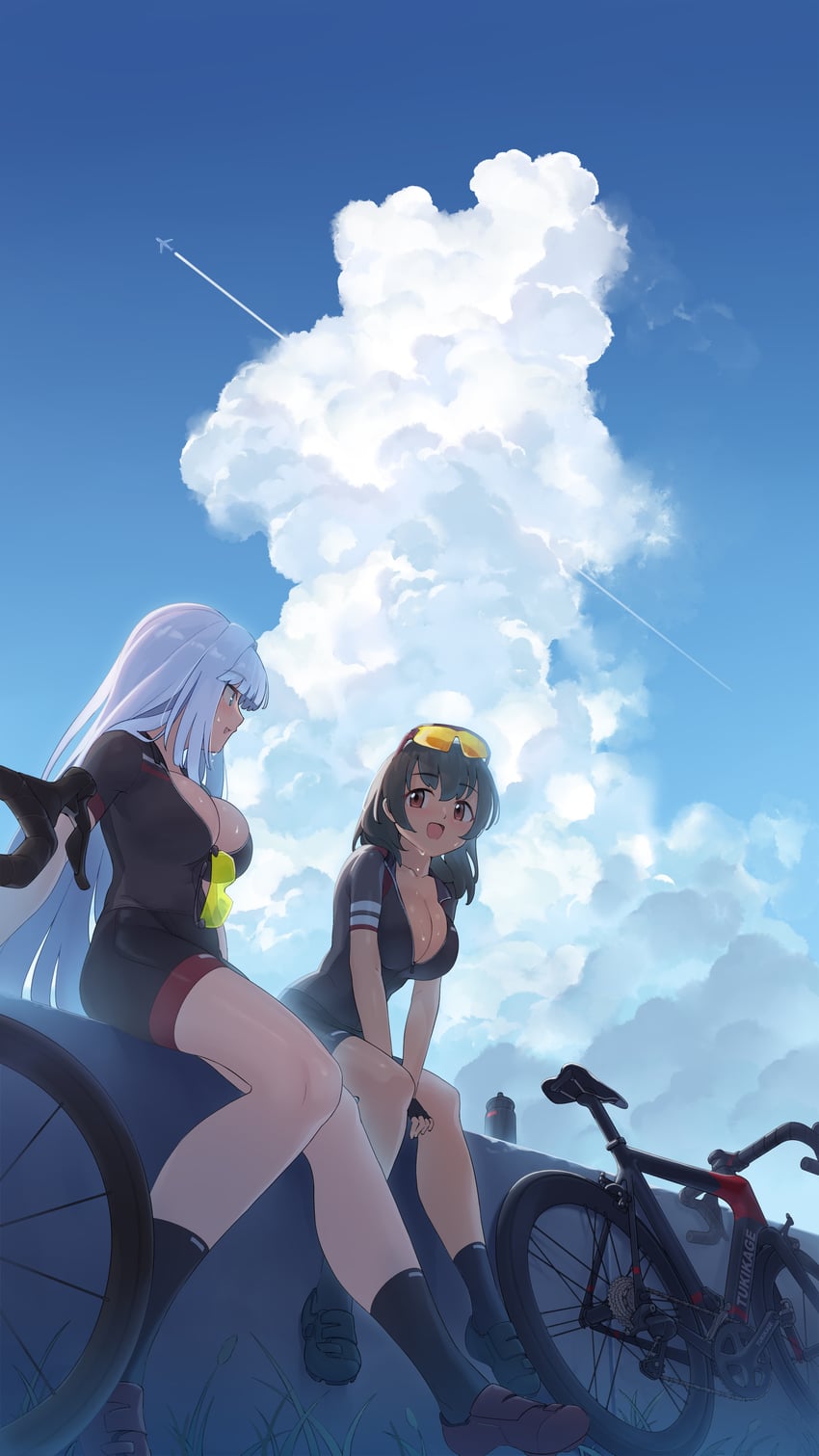 sharifah ozdil and alexandra viktorovna dashkova (original) drawn by arukiru