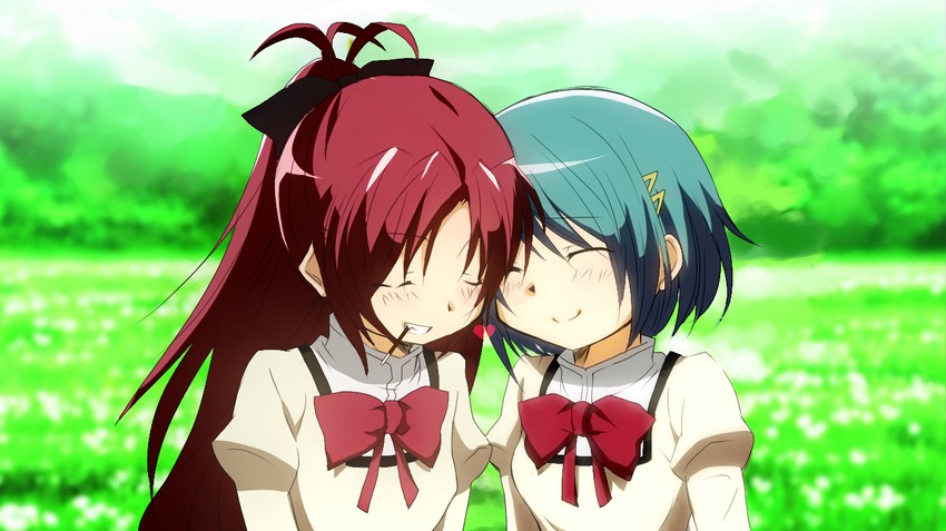 miki sayaka and sakura kyoko (mahou shoujo madoka magica and 1 more) drawn by can-day