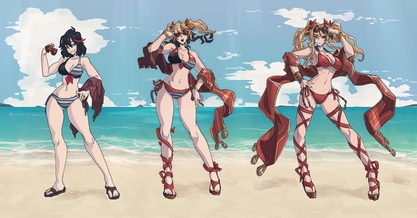 matoi ryuuko and zeta (granblue fantasy and 1 more) drawn by kamuify