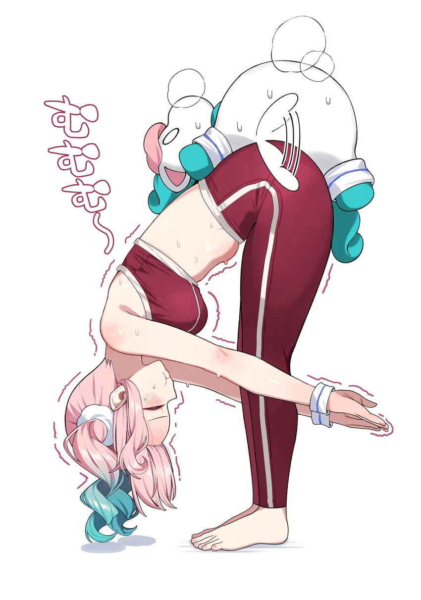 hyacine and little ica (honkai and 1 more) drawn by heta