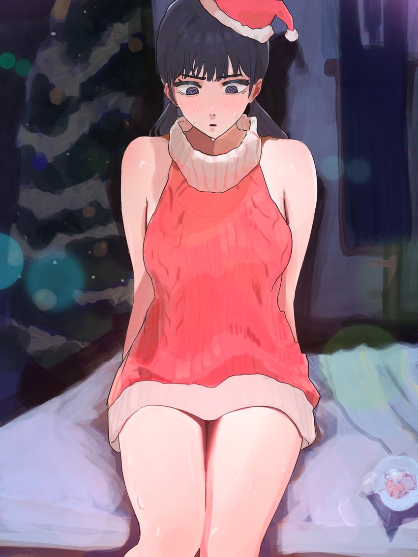 mitaka asa and pochita (chainsaw man) drawn by yu_ni_taro