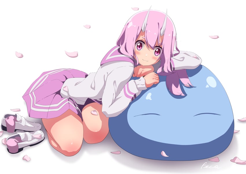 rimuru tempest and shuna (tensei shitara slime datta ken) drawn by feca