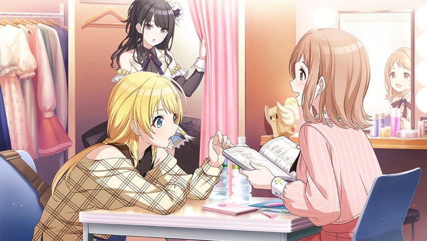 hachimiya meguru, sakuragi mano, and kazano hiori (idolmaster and 1 more)
