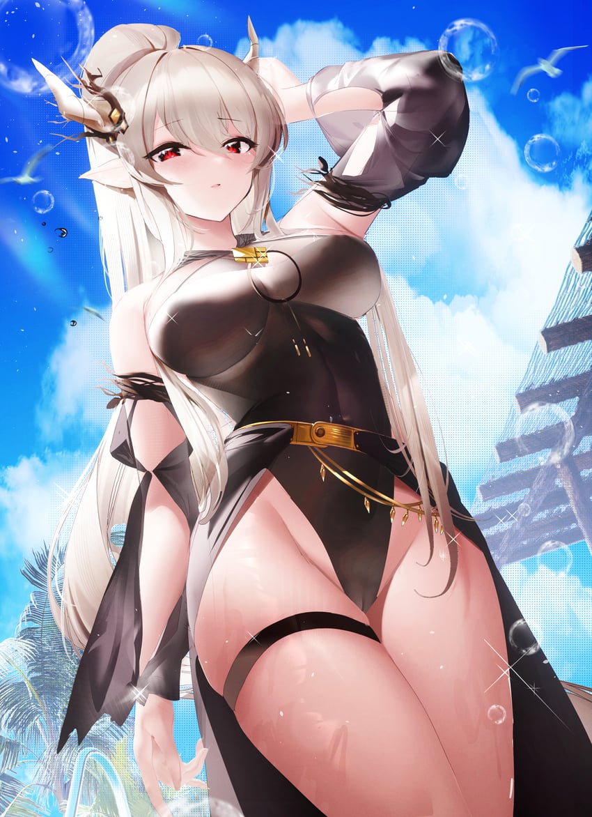 shining (arknights) drawn by fantongjun