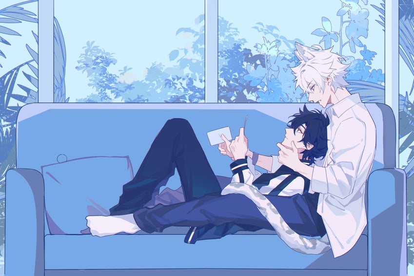 cheng xiaoshi and lu guang (shiguang dailiren) drawn by yusa_(yusa0751)