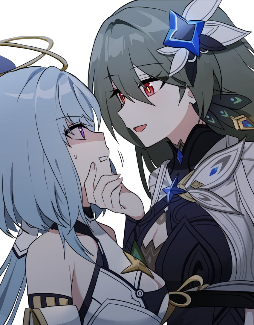 griseo and vita (honkai and 1 more) drawn by lix_(iroiro3843)