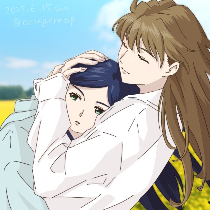 kuga natsuki and fujino shizuru (my-hime) drawn by orangeredp