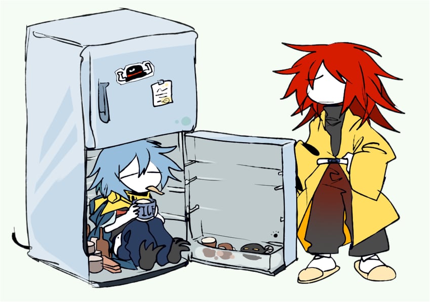 ooya kunimitsu and moritake medias (len'en) drawn by ling_s