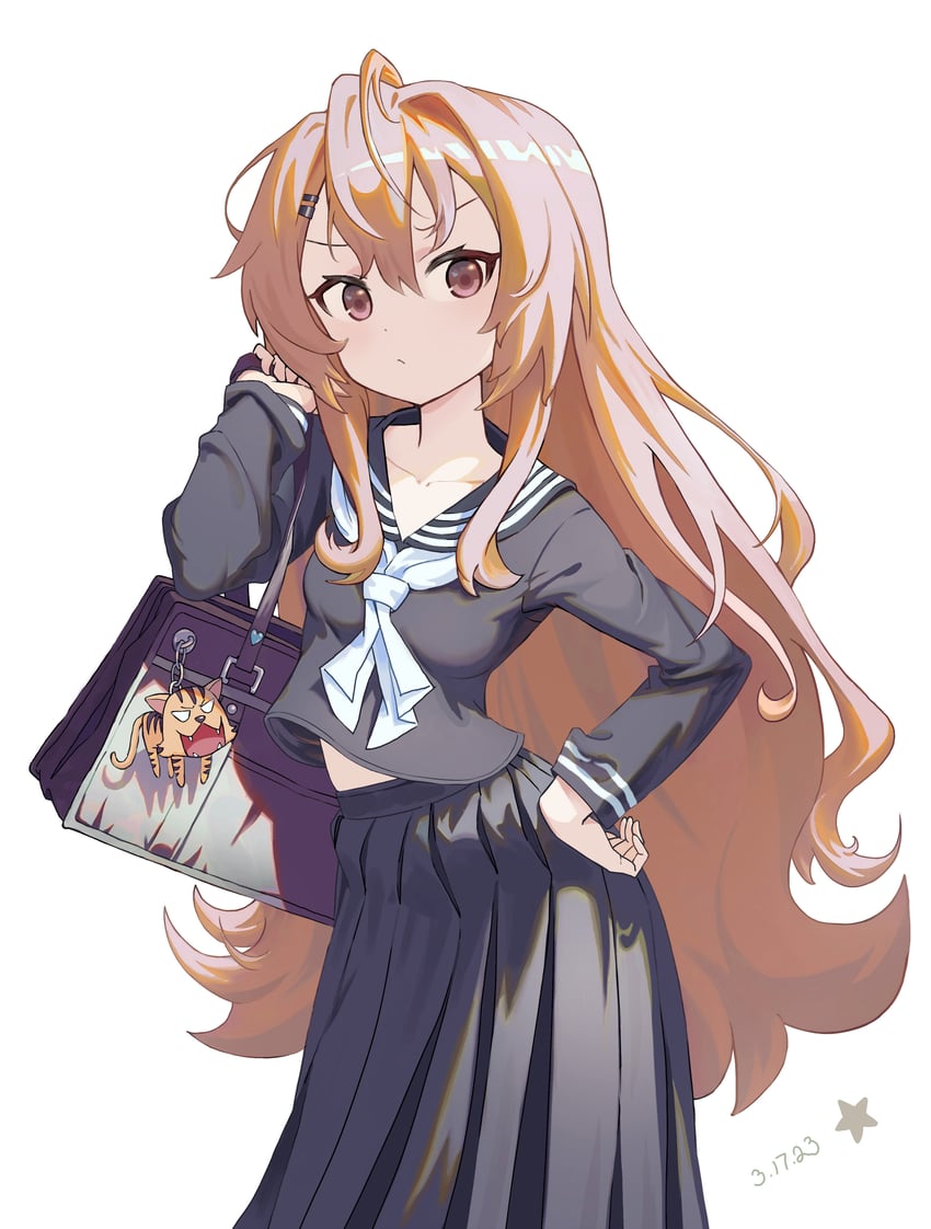 aisaka taiga and palmtop tiger (toradora!) drawn by xiyidesimu