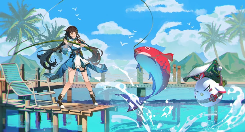 jingwei and li sushang (honkai and 1 more) drawn by inixixi