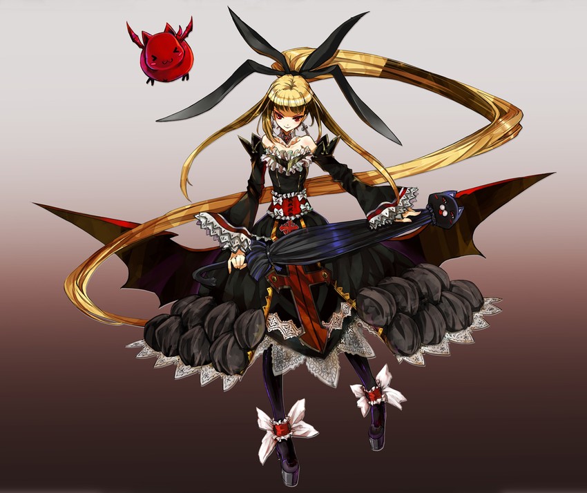 rachel alucard, gii, and nago (blazblue) drawn by gond