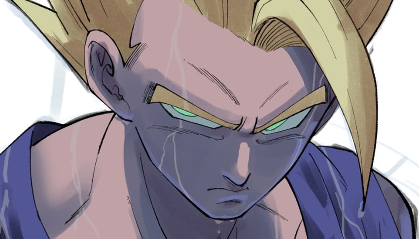 son gohan (dragon ball and 2 more) drawn by eegiiartto