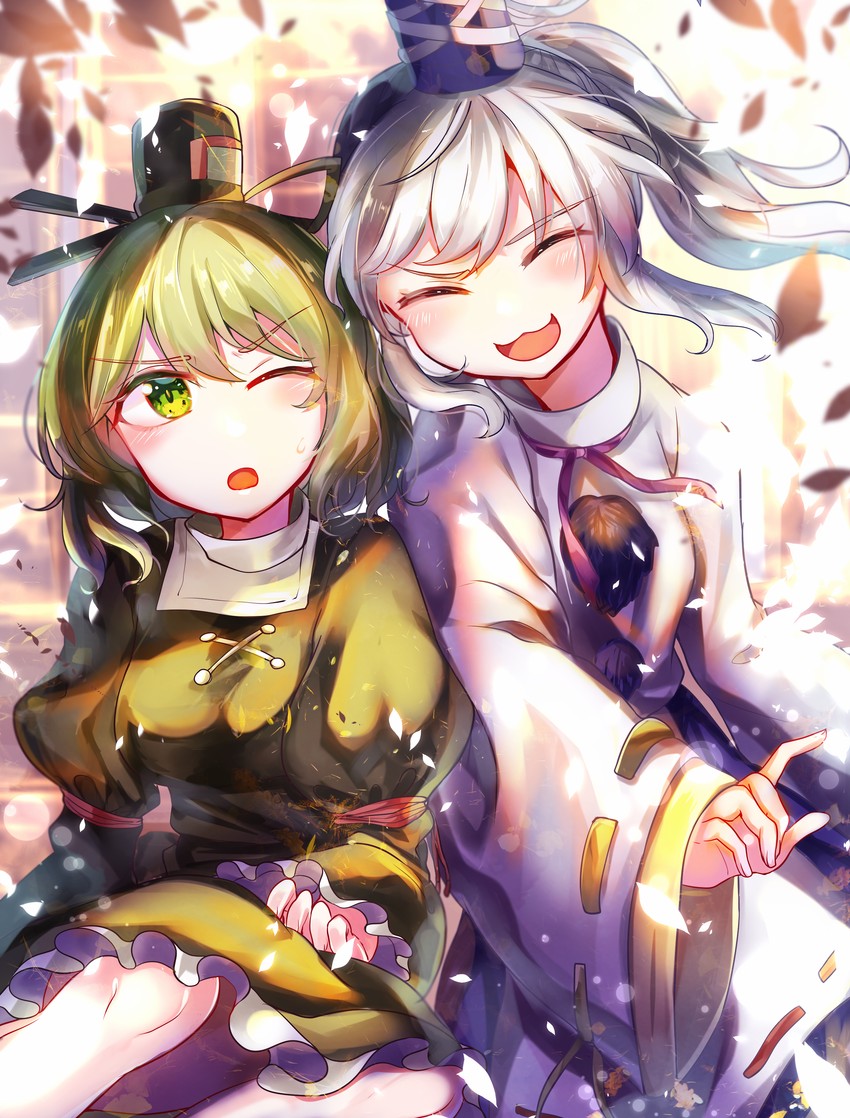 mononobe no futo and soga no tojiko (touhou) drawn by itsumizu