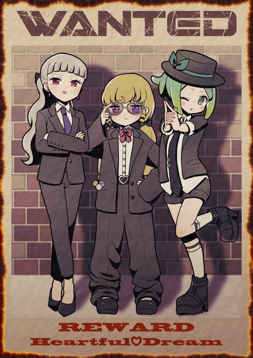 yumekawa yui, nijiiro nino, koda michiru, and miichiru (pretty series and 2 more) drawn by koyoshi_yoko