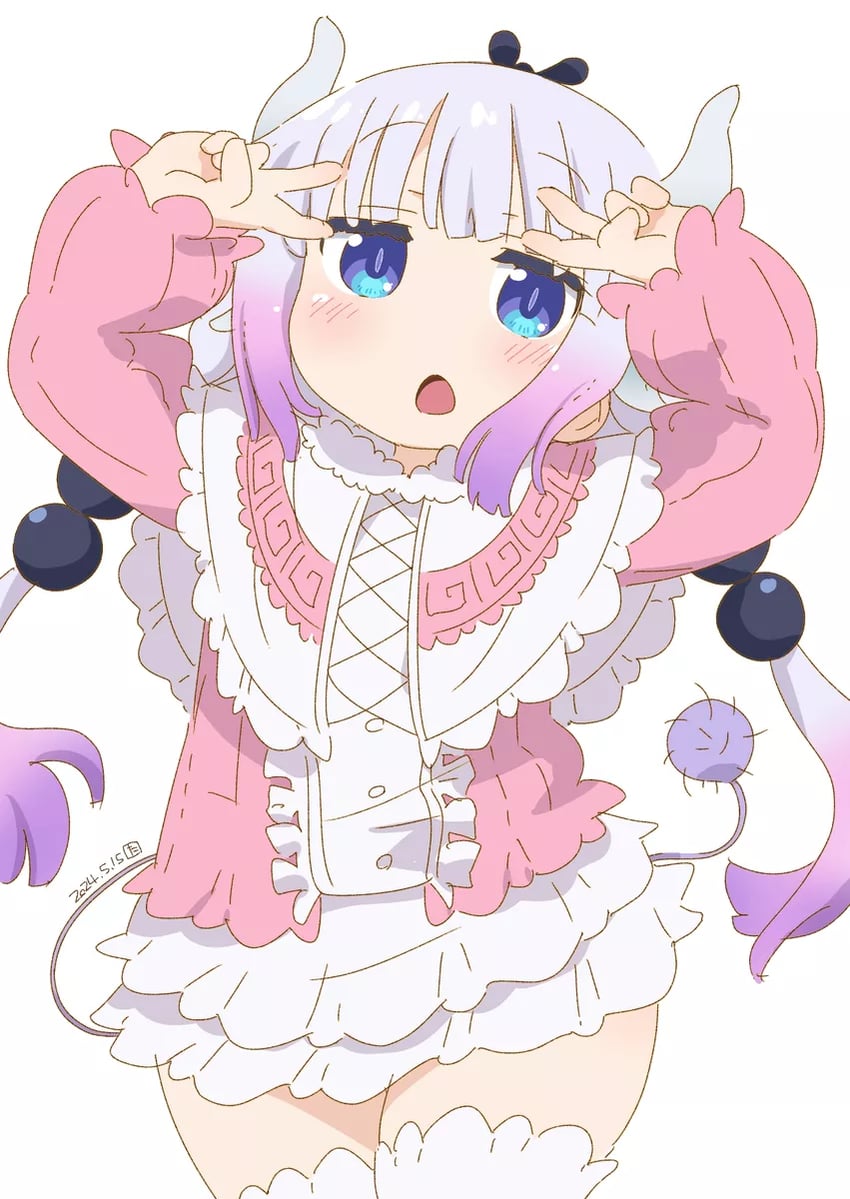 kanna kamui (kobayashi-san chi no maidragon) drawn by tabayan_jigokuhen