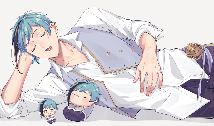 floyd leech (twisted wonderland and 1 more) drawn by michihito