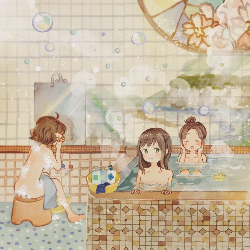 fubuki, ayanami, and kishinami (kantai collection) drawn by onigiri_(ginseitou)