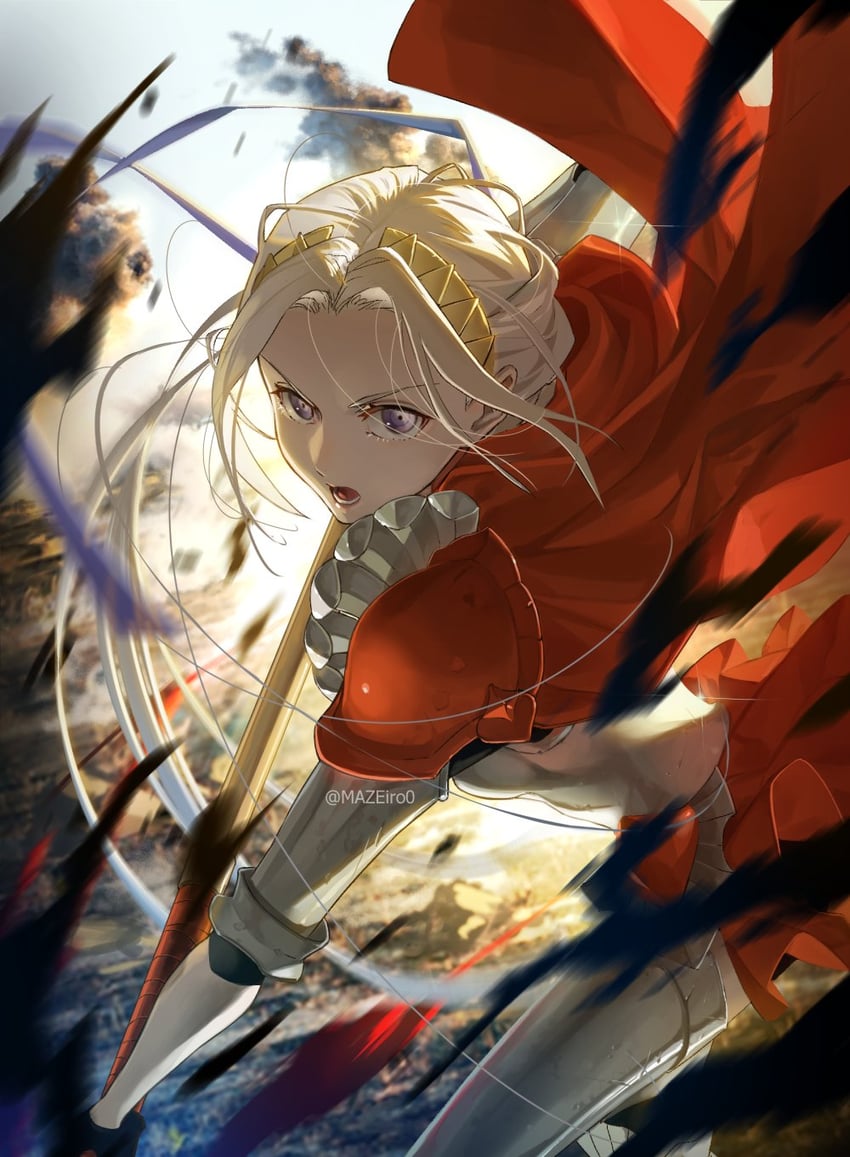 edelgard von hresvelg (fire emblem and 2 more) drawn by maze_draws