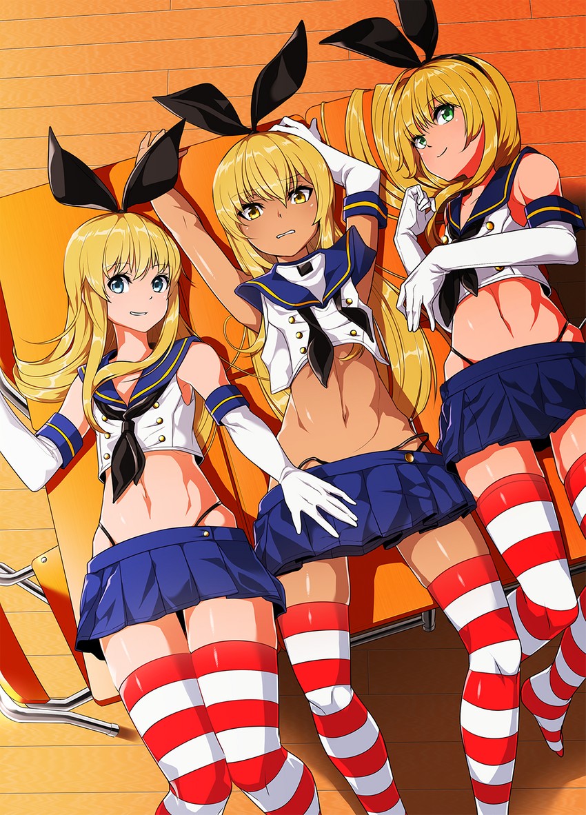 shimakaze (original and 1 more) drawn by shinagawa_mikuzu