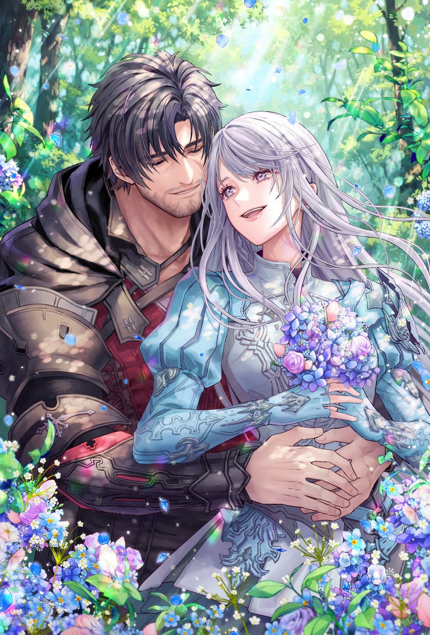 clive rosfield and jill warrick (final fantasy and 1 more) drawn by zenyu