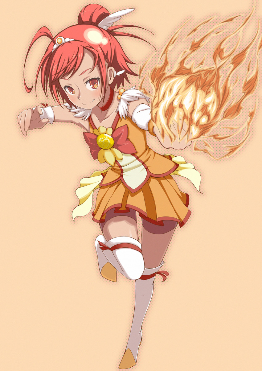 hino akane and cure sunny (precure and 1 more) drawn by galaxea
