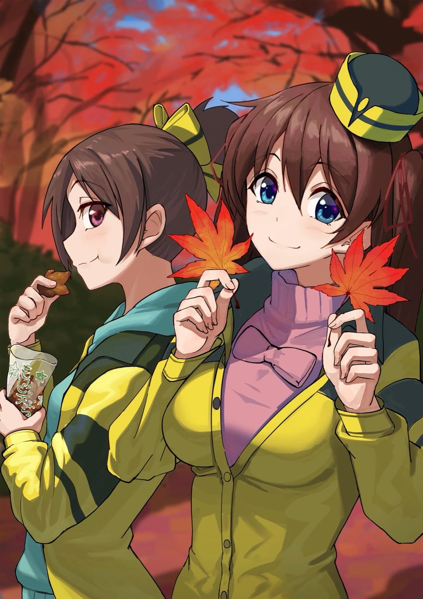 misaki akira and misaki makoto (go! go! nippon! and 1 more) drawn by fiesta_(fiesta303)