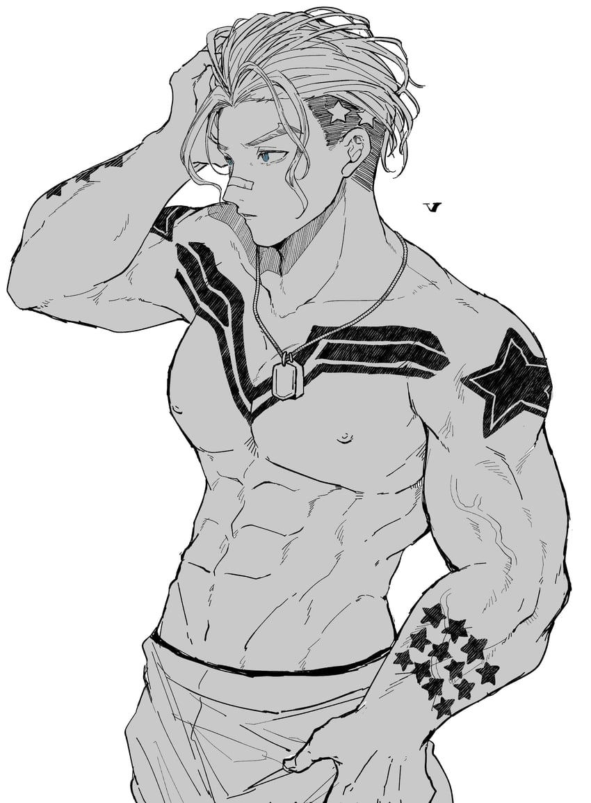 luke sullivan (street fighter and 1 more) drawn by mtmr_h_amaka
