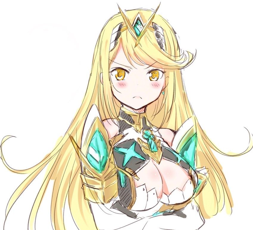 mythra (xenoblade chronicles and 1 more) drawn by zero-theme