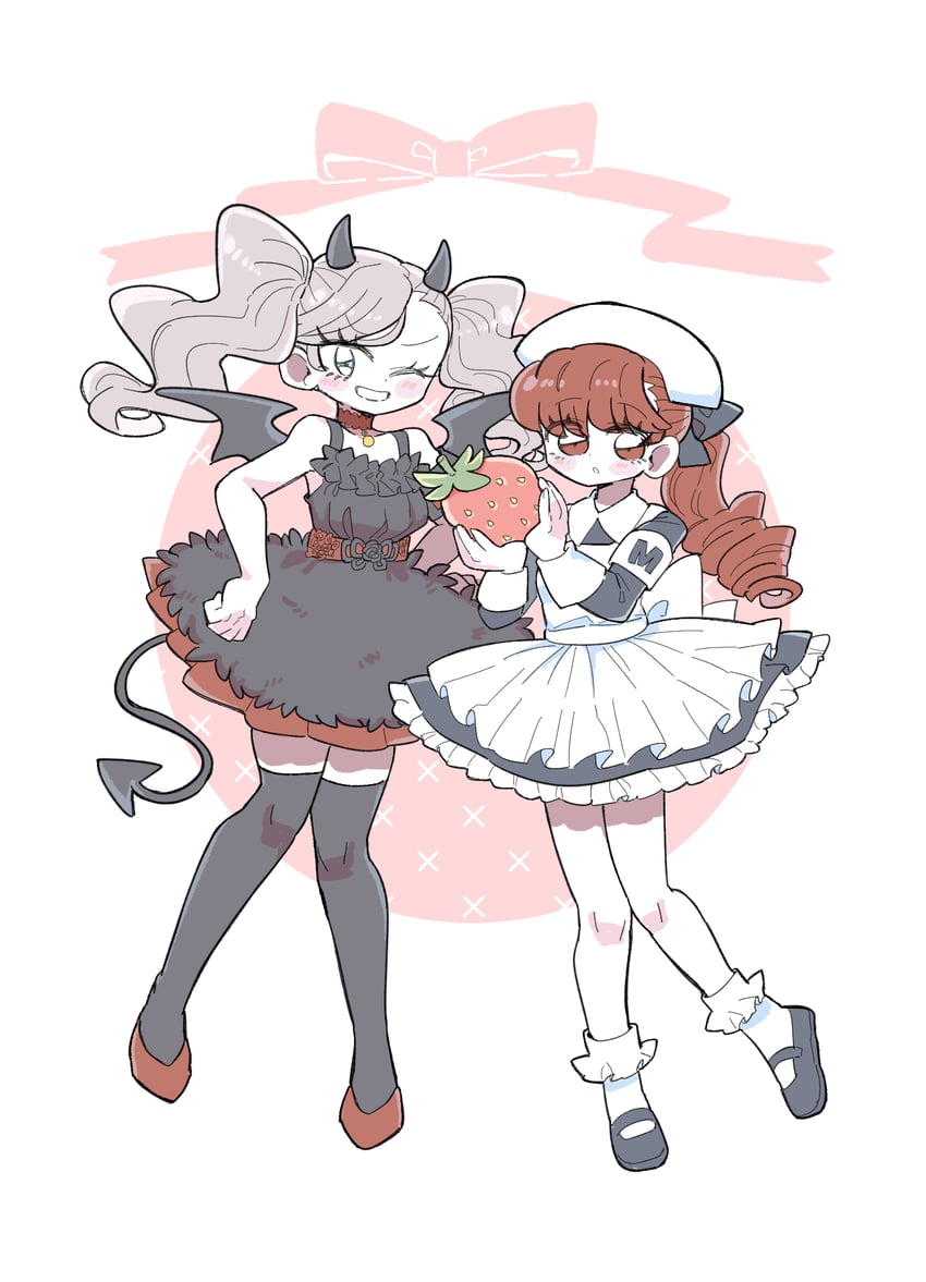 takamaki anne and yoshizawa kasumi (persona and 2 more) drawn by umainaotofu
