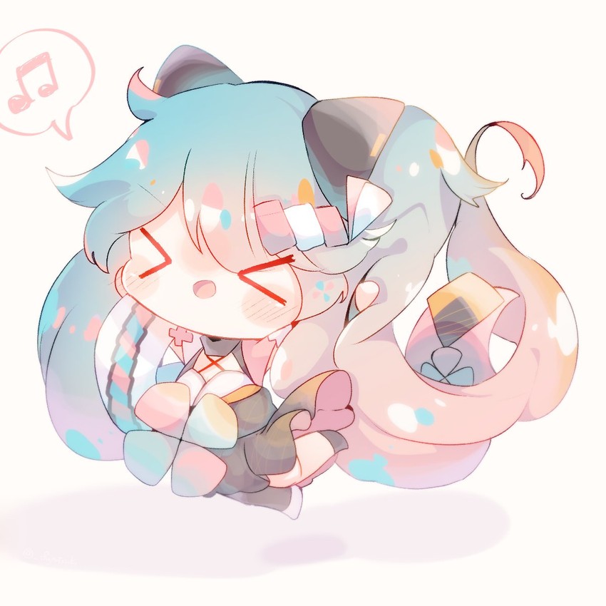 hatsune miku and magical mirai miku (vocaloid and 1 more) drawn by fuyuzuki_gato