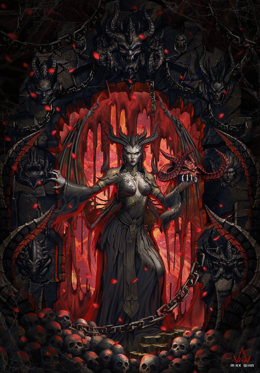 lilith (diablo) drawn by wanhsienwei
