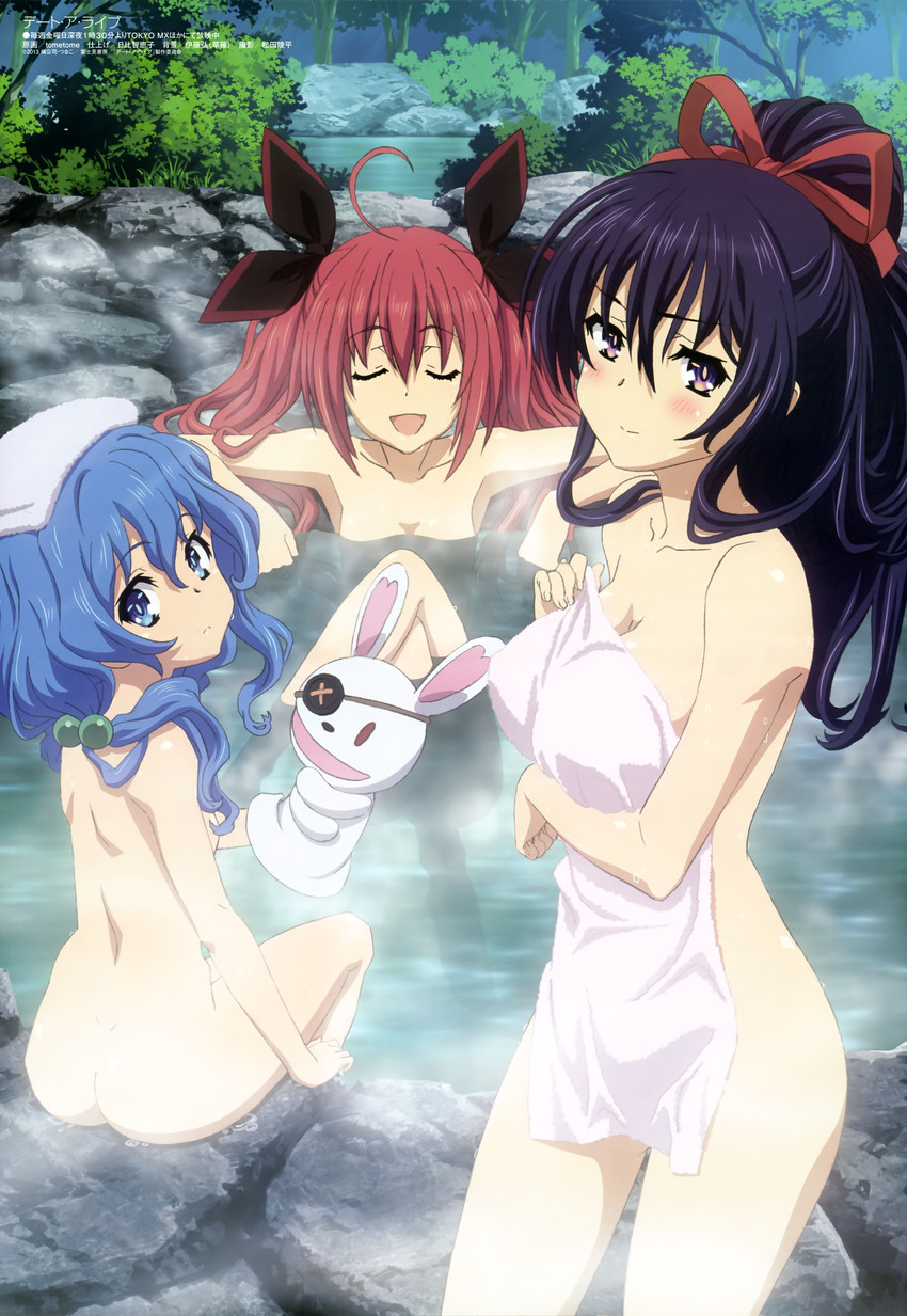 yatogami tohka, itsuka kotori, himekawa yoshino, and yoshinon (megami magazine and 1 more) drawn by tometome