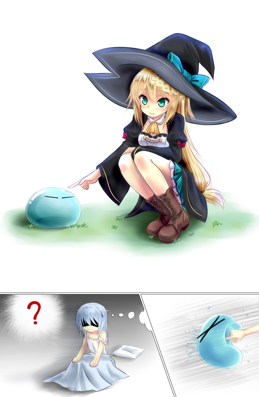 rimuru tempest and aizawa azusa (tensei shitara slime datta ken and 1 more) drawn by kiryu264