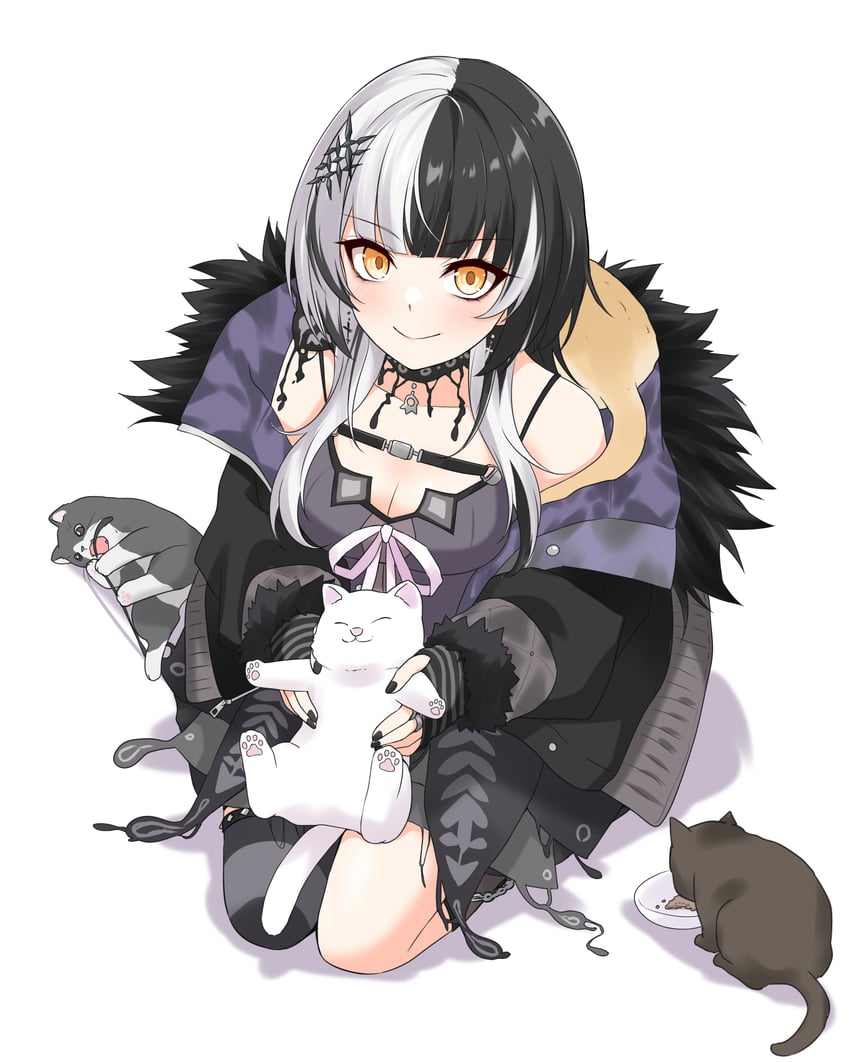 shiori novella and yorick (hololive and 1 more) drawn by felutiahime