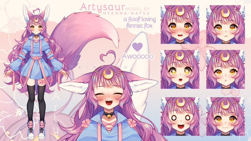 artysaur (indie virtual youtuber) drawn by hyanna-natsu