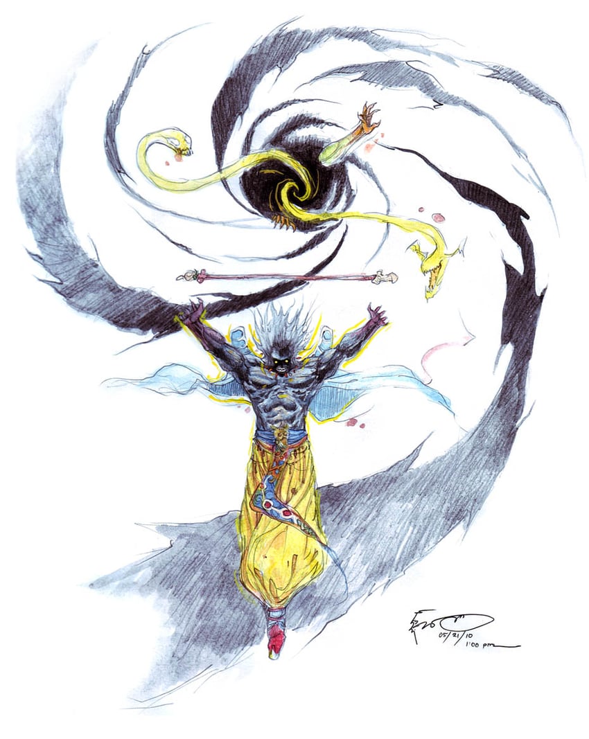 cloud of darkness and xande (final fantasy and 1 more) drawn by dominic_ian_cabatit