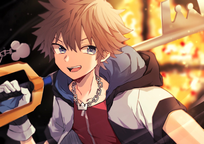 sora (super smash bros. and 2 more) drawn by raiki_(comehope78)