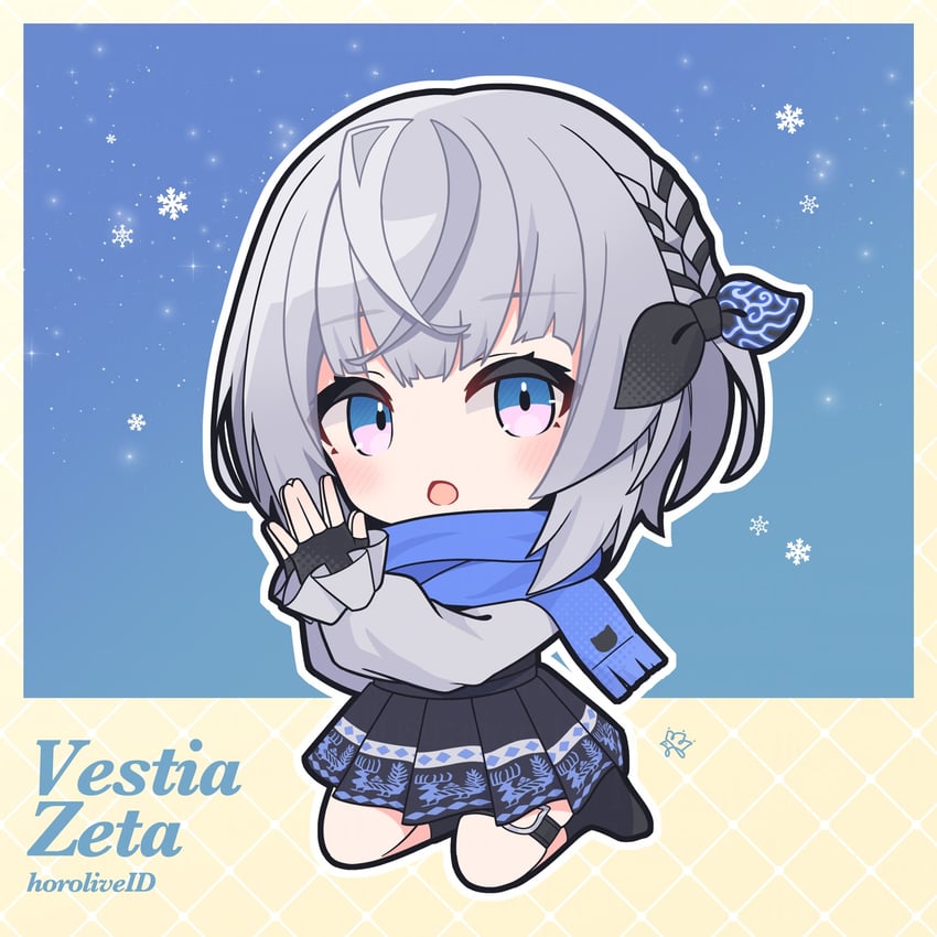vestia zeta (hololive and 1 more) drawn by buerxiao