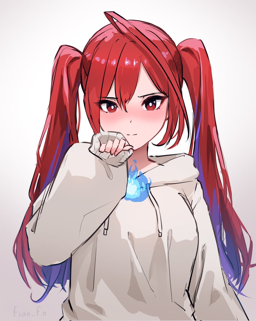 elizabeth rose bloodflame (hololive and 1 more) drawn by fian_f.n