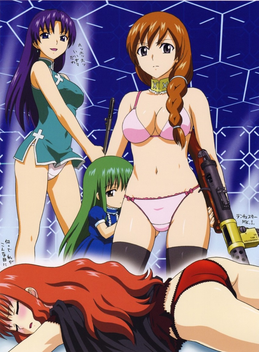 kisaragi sayaka, mikuriya ran, sako rei, and diane earhart (stratos 4) drawn by yamauchi_noriyasu