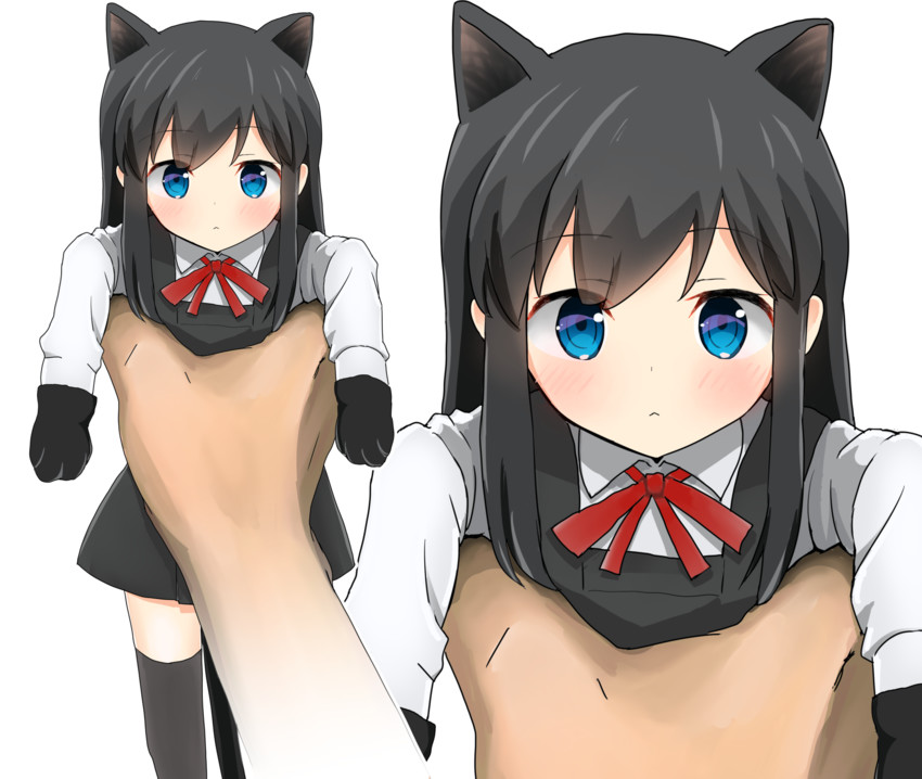 asashio and asashio kai ni (kantai collection) drawn by usagikoya