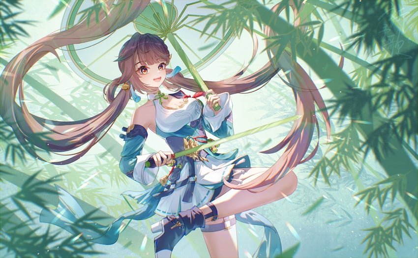 li sushang (honkai and 1 more) drawn by aqinorz
