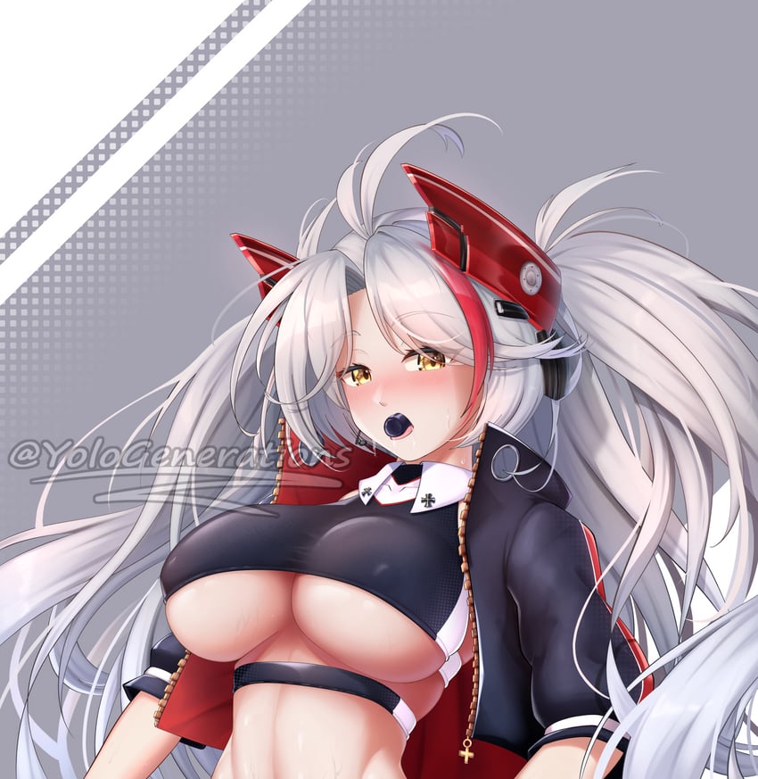 prinz eugen (azur lane) drawn by yolo_generations