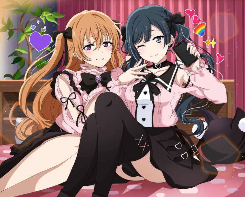 yuki setsuna and konoe kanata (love live! and 1 more) drawn by yumel_lot