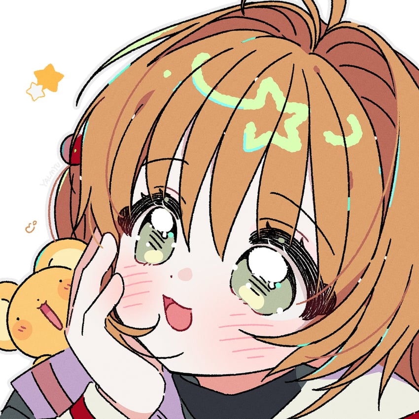 kinomoto sakura and kero (cardcaptor sakura) drawn by yalmyu
