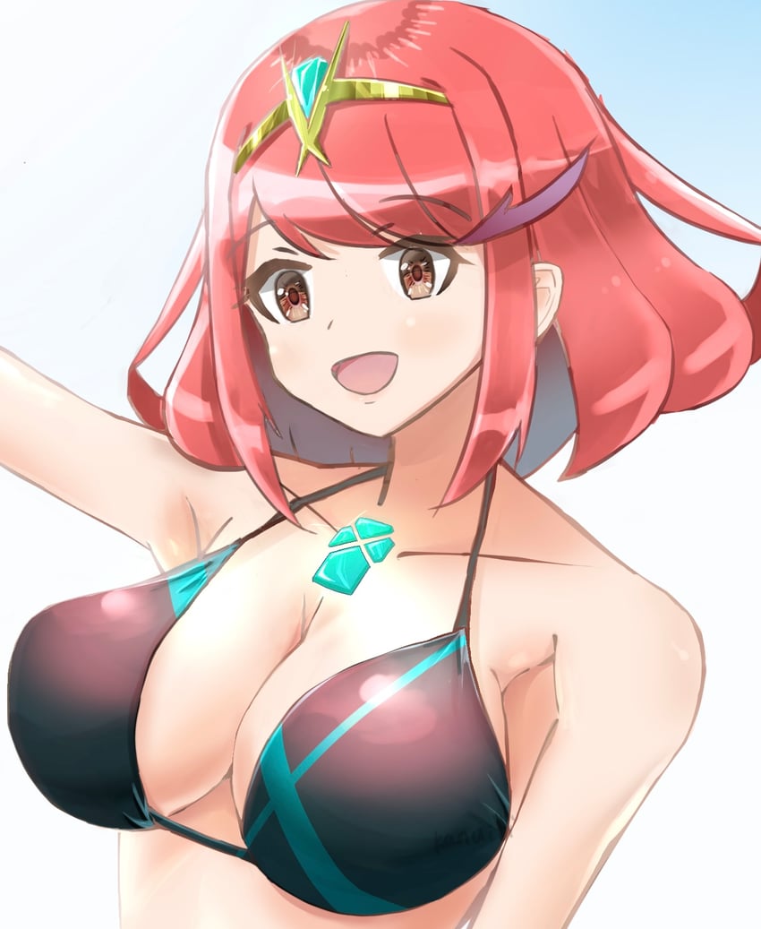 pyra (xenoblade chronicles and 1 more) drawn by kanuici336