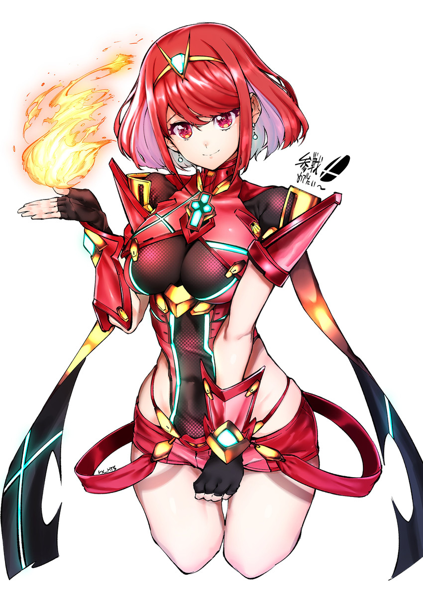 pyra (xenoblade chronicles and 2 more) drawn by rx_hts
