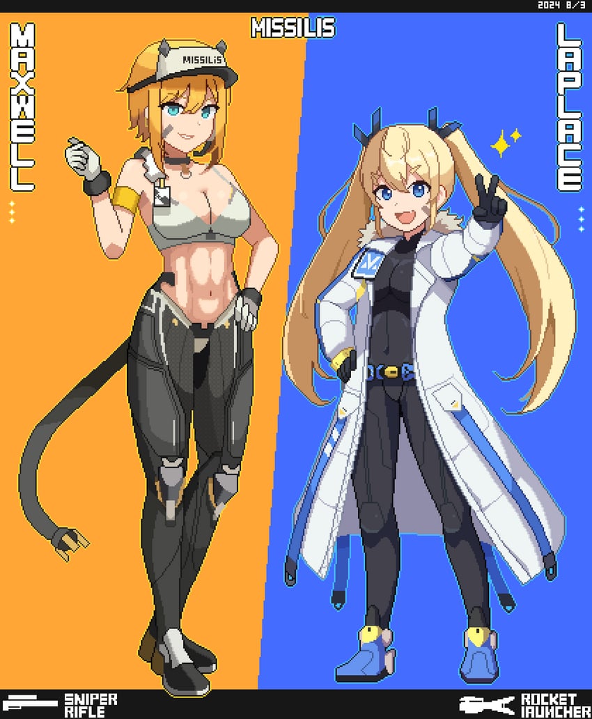 laplace and maxwell (goddess of victory: nikke) drawn by sugiyamasama
