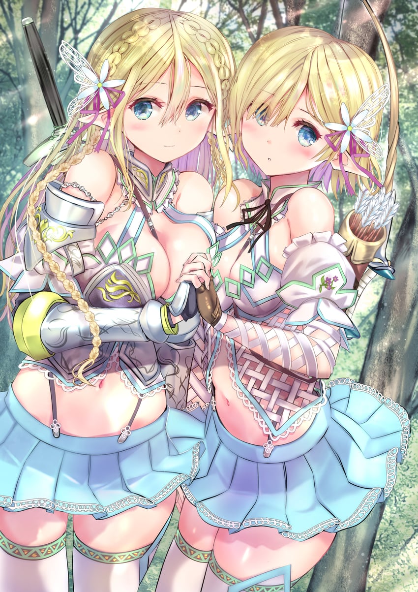 isekai cheat with two elf brides drawn by ogata_tei